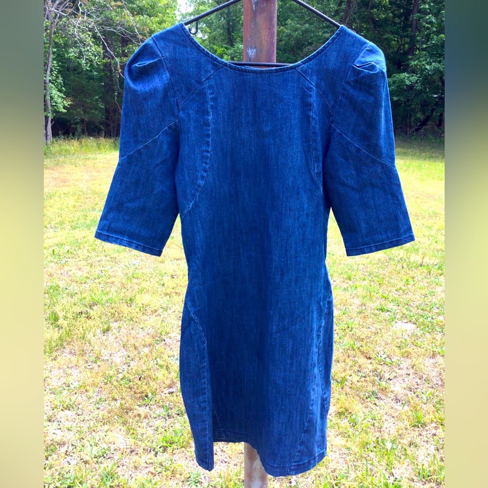 Dollhouse Denim Mini Bodycon Dress M